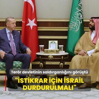 Bakan Erdoan'dan kritik grme: Tansiyonun drlmesi iin srail'in durdurulmas gerek