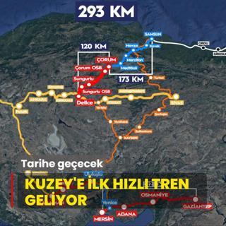 Kuzey'e ilk hzl tren: Ankara-Samsun aras 2,5 saate decek