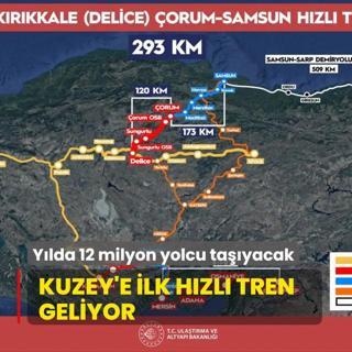 Kuzey'e ilk hzl tren: Ankara-Samsun aras 2,5 saate decek