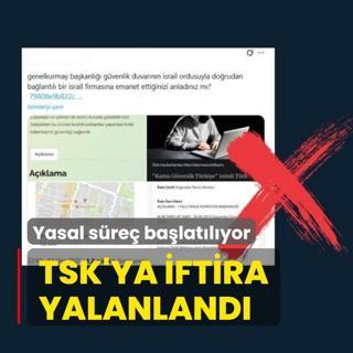 TSK'ya iftira yalanland! Gvenlik duvarnn srail'e emanet edildii iddias aslsz