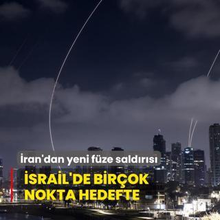 ran'dan yeni fze saldrs: srail'de birok nokta hedefte