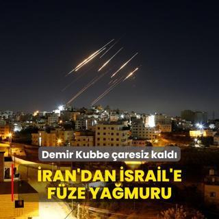 ran'dan srail'e fze yamuru! Demir Kubbe aresiz kald