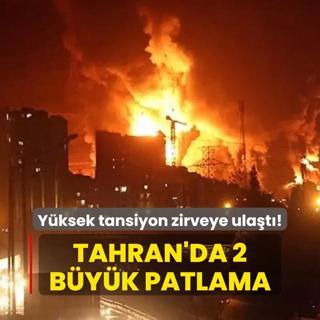 Yksek tansiyon zirveye ulat! Tahran'n merkezinde 2 byk patlama