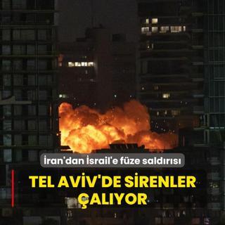 ran'dan srail'e fze saldrs: Tel Aviv'de sirenler alyor