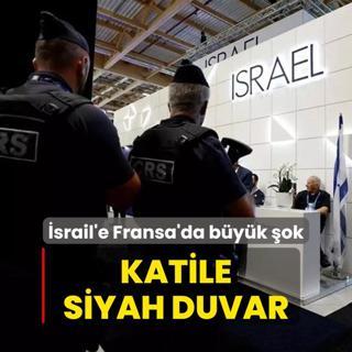 srail'e Paris Air Show'da byk ok: Katile siyah duvar