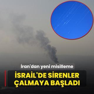 srail'de sirenler alyor! ran'dan yeni misilleme balad