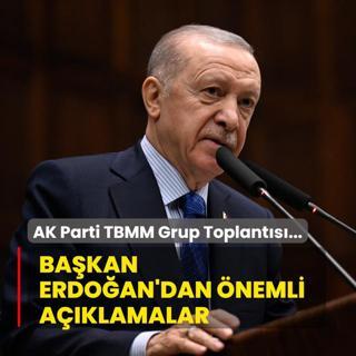 Bakan Recep Tayyip Erdoan, AK Parti TBMM Grup Toplants'nda konuuyor