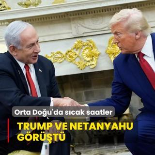 Orta Dou'da scak saatler...Trump ve Netanyahu grt