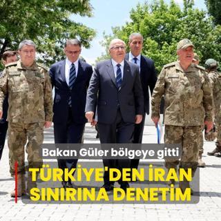 Trkiye'den ran snrna denetim... Bakan Gler blgeye gitti