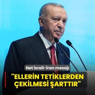 Bakan Erdoan'dan net srail-ran mesaj: Korkun bir felaket yaanmadan ellerin tetiklerden ekilmesi arttr
