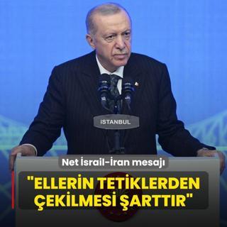 Bakan Erdoan'dan net srail-ran mesaj: Korkun bir felaket yaanmadan ellerin tetiklerden ekilmesi arttr