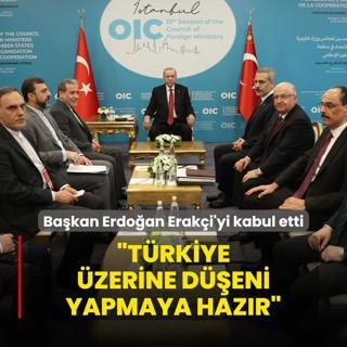 Bakan Erdoan Eraki'yi kabul etti: Trkiye zerine deni yapmaya hazr
