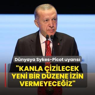 Bakan Erdoan'dan uluslararas camiaya Sykes-Picot uyars: Kanla izilecek yeni bir dzene izin vermeyeceiz