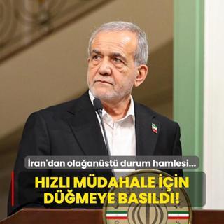 ran'dan olaanst durum hamlesi... Hzl mdahale iin dmeye basld!