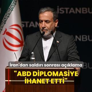 ran'dan saldr sonras aklama: ABD diplomasiye ihanet etti