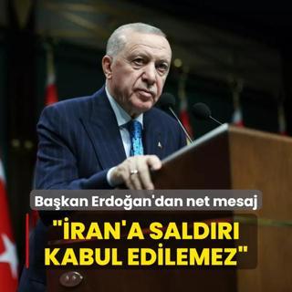 Bakan Erdoan'dan net mesaj: ran'a saldr kabul edilemez