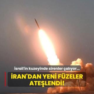 srail'in kuzeyinde sirenler alyor... ran'dan yeni fzeler atelendi!