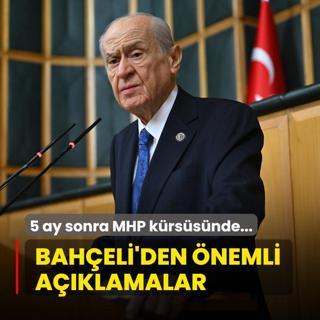 5 ay sonra MHP krssnde... Baheli'den nemli aklamalar