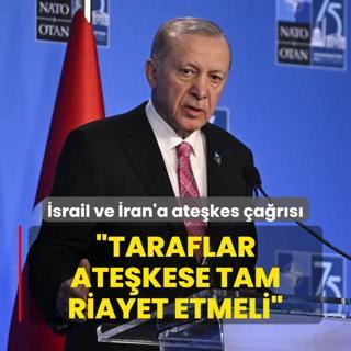 Bakan Erdoan'dan srail ve ran'a atekes ars: Taraflar atekese tam riayet etmeli