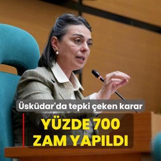 skdar Belediyesi'nden tepki eken karar: Yzde 700 zam yapld