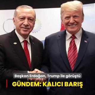 Bakan Erdoan, Trump ile grt... Gndem: Kalc bar