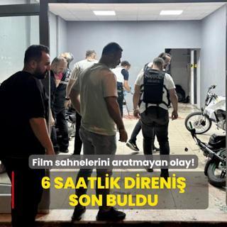 Film sahnelerini aratmayan olay! 6 Saatlik direni son buldu