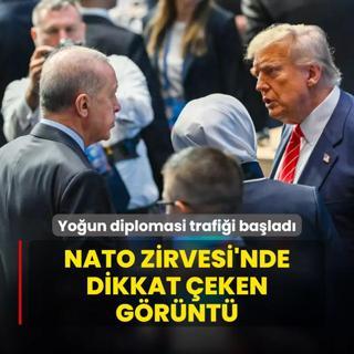 NATO Zirvesi'nde dikkat eken grnt! Bakan Erdoan'dan youn diplomasi