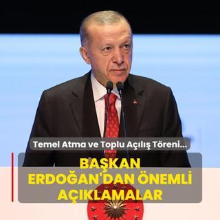 Temel Atma ve Toplu Al Treni... Bakan Erdoan'dan nemli aklamalar