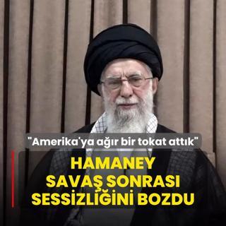 Hamaney sava sonras sessizliini bozdu: Amerika'ya ar bir tokat attk