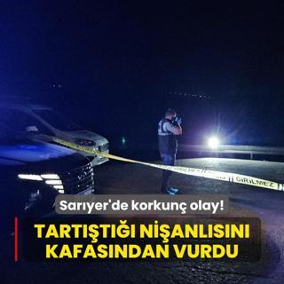 Saryer'de korkun olay! Tartt nianlsn kafasndan vurdu