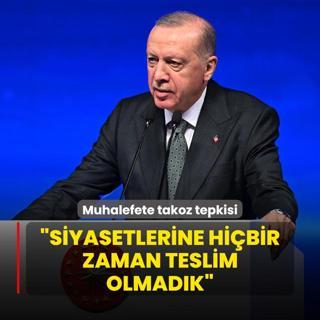 Bakan Erdoan'dan muhalefete tepki: Takoz siyasetine alet olmadk