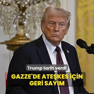 Trump tarih verdi! Gazze'de atekes iin geri saym
