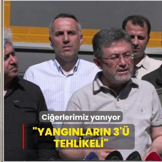 Devam eden orman yangnlar! Bakan Yumakl: 3' tehlikeli