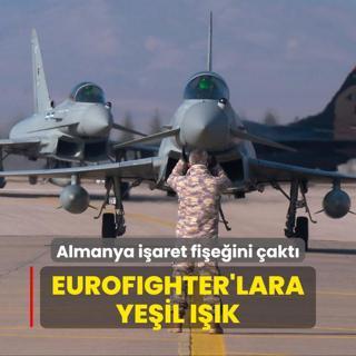 Almanya iaret fieini akt: Eurofighter'lara yeil k