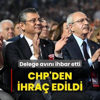 Delege avn ihbar etti: CHP'den ihra edildi