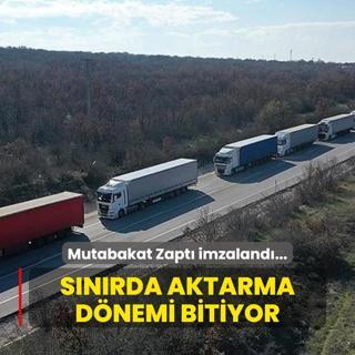 Mutabakat Zapt imzaland... Snrda aktarma dnemi bitiyor