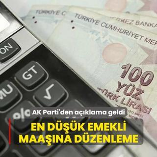 AK Parti'den en dk emekli maa aklamas... Dzenleme yaplacak