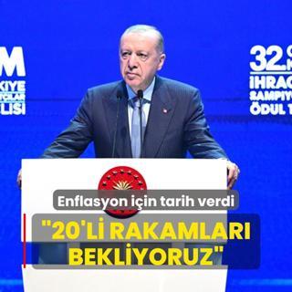 Bakan Erdoan'dan enflasyon iin tarih verdi: 20'li rakamlar grmeyi bekliyoruz