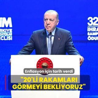 Bakan Erdoan'dan enflasyon iin tarih verdi: 20'li rakamlar grmeyi bekliyoruz