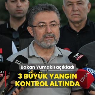 Bakan Yumakl'dan aklama... 3 byk yangn kontrol altna alnd