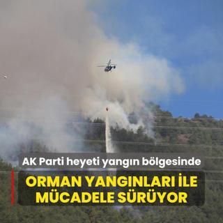 Birok noktada orman yangnlar devam ediyor: Havadan ve karadan mdahale