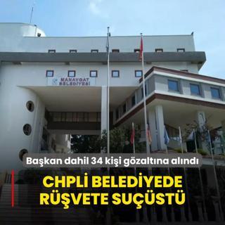 Chpli belediyede rvete sust operasyon... Bakan dahil 34 kii gzaltna alnd