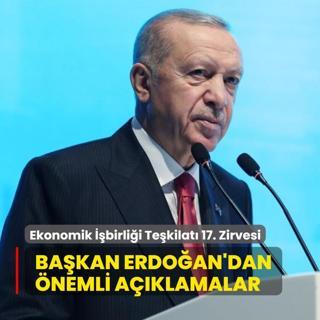 Ekonomik birlii Tekilat 17. Zirvesi... Bakan Erdoan konuuyor
