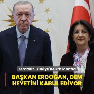 Terrsz Trkiye srecinde kritik hafta... Bakan Erdoan DEM heyetini kabul ediyor
