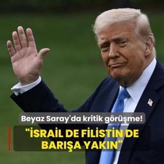 Beyaz Saray'da kritik grme: srail de Filistin de bara yakn