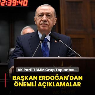 AK Parti TBMM Grup Toplants... Bakan Erdoan'dan nemli aklamalar