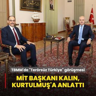 TBMM'de Terrsz Trkiye grmesi! MT Bakan Kaln, Kurtulmu'a anlatt