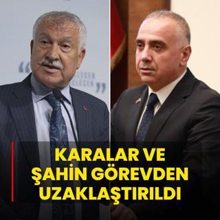 Zeydan Karalar ve Ahmet ahin grevden uzaklatrld