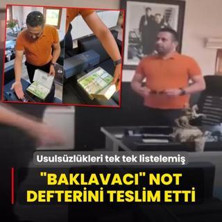 Baklavac not defterini teslim etti! CHP'li belediyedeki usulszlkleri tek tek yazm