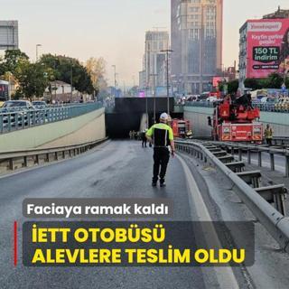 Faciaya ramak kald! ETT otobs alevlere teslim oldu